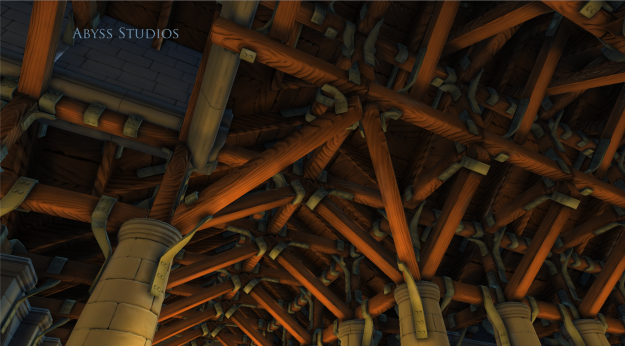 Modular MedievalChurchSet 3D model_5