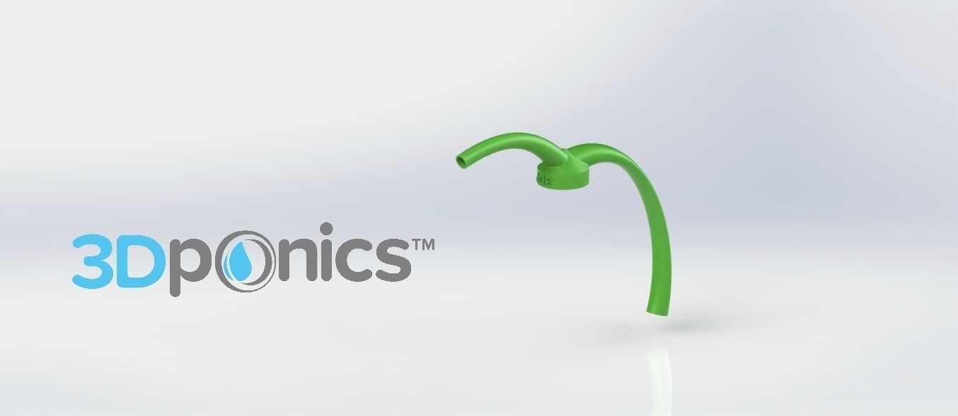 Spout V1 - Bottle Cap - 3Dponics Gardening Tools Free 3D print model_1