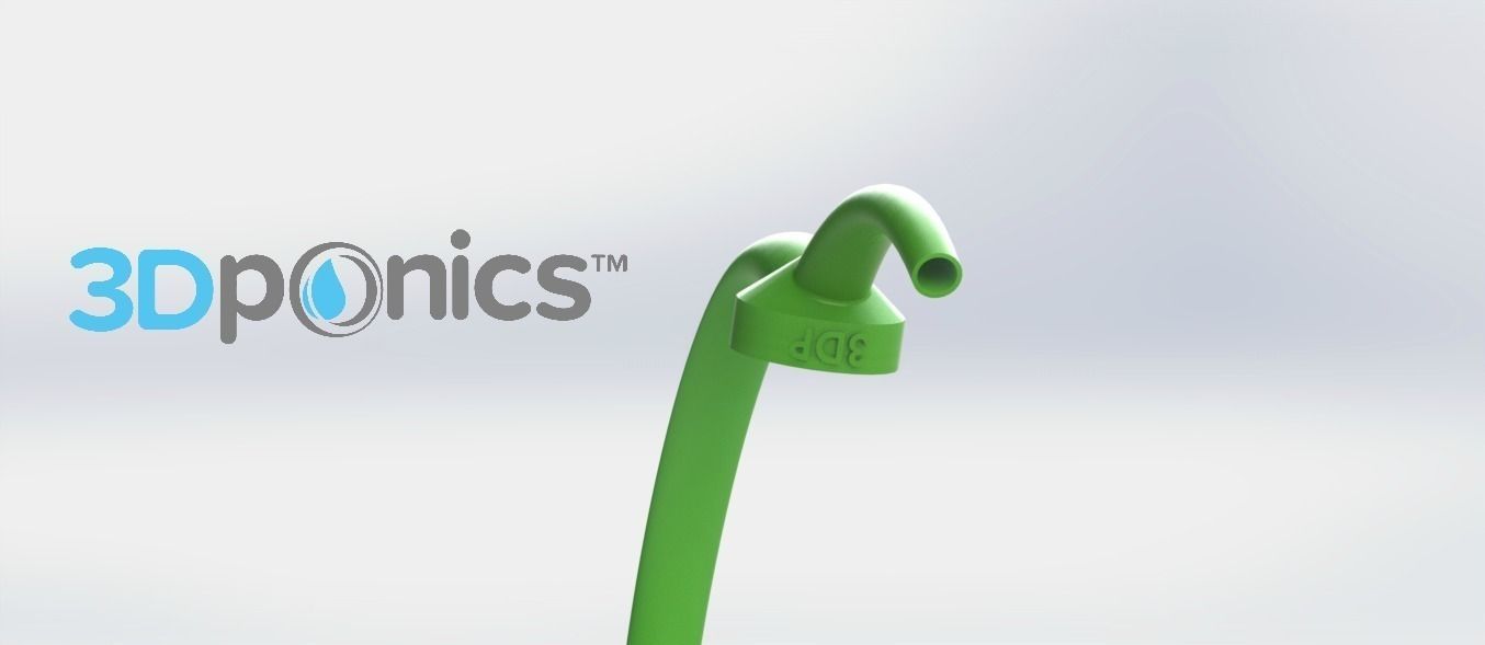 Spout V1 - Bottle Cap - 3Dponics Gardening Tools Free 3D print model_2