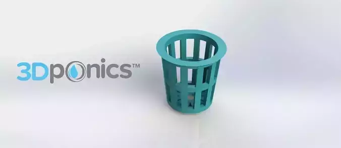 Planter - 3Dponics Cube System Free 3D print model
