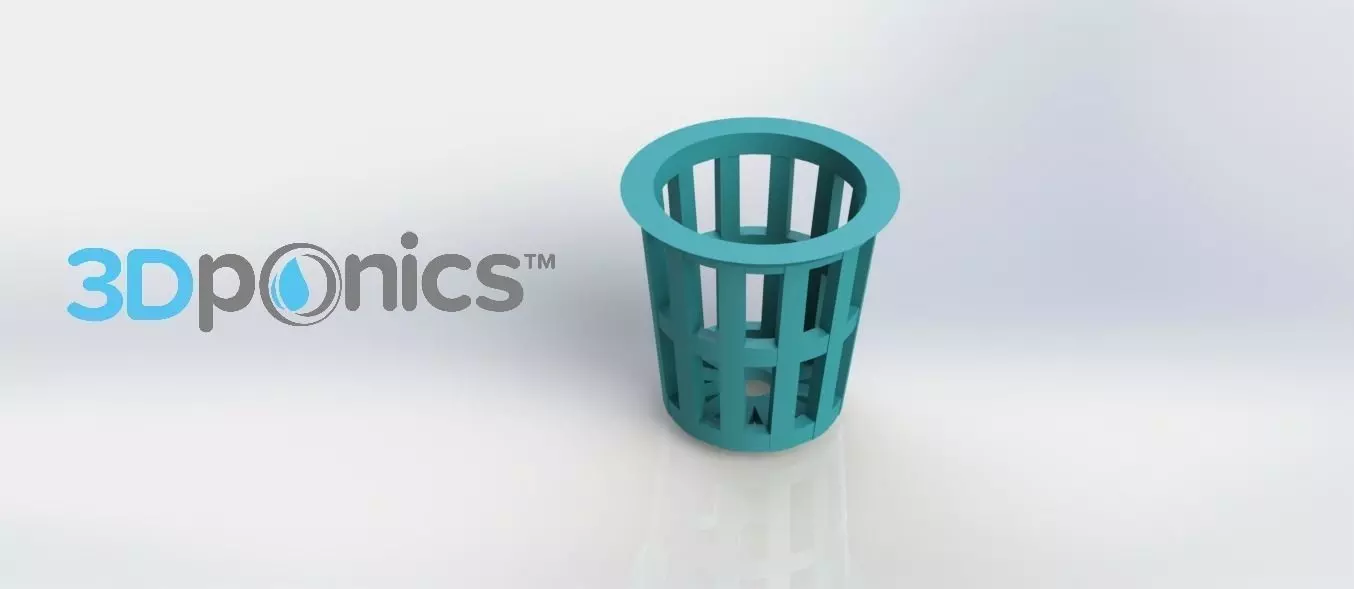 Planter - 3Dponics Cube System Free 3D print model_0