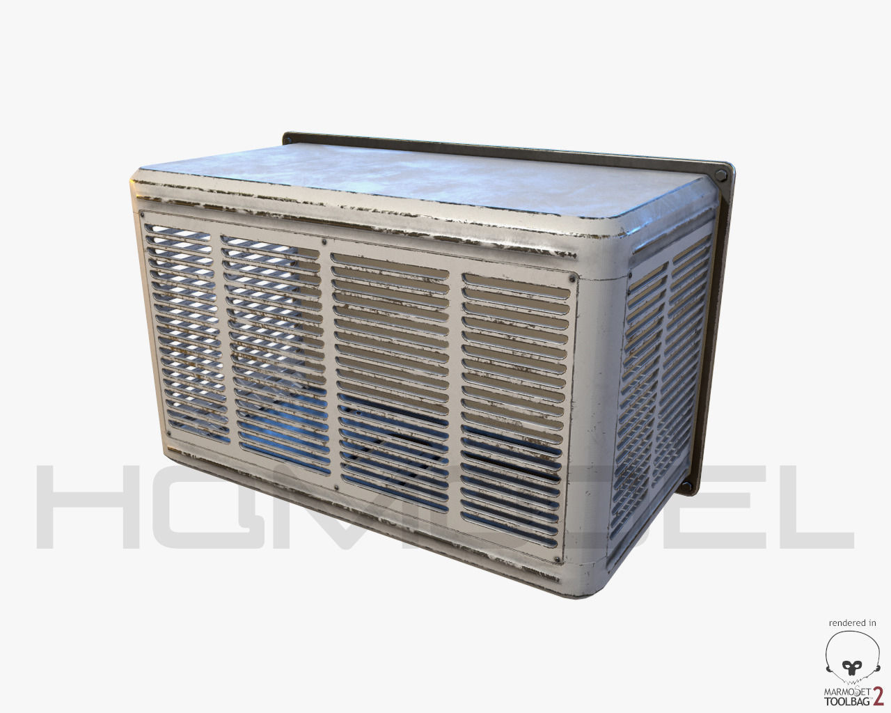 Air Conditioner 01 PBR Free 3D model_4