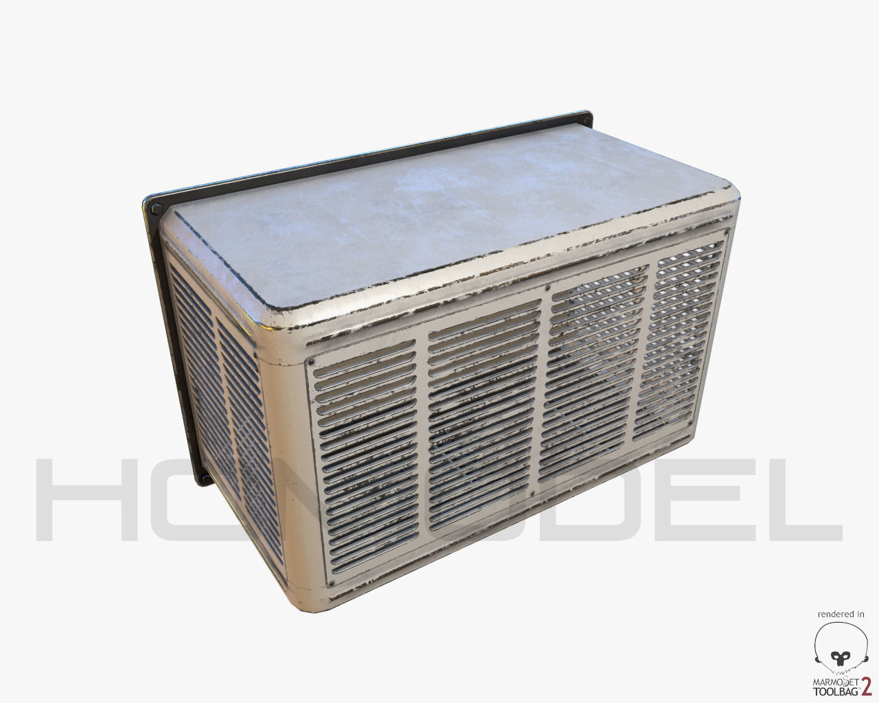 Air Conditioner 01 PBR Free 3D model_2