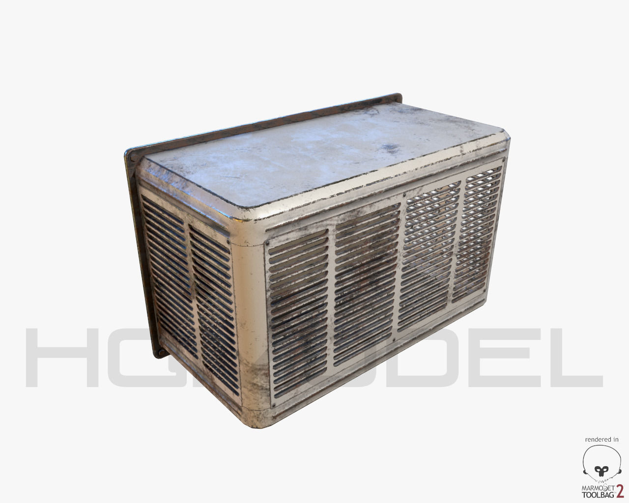 Air Conditioner 01 PBR Free 3D model_8