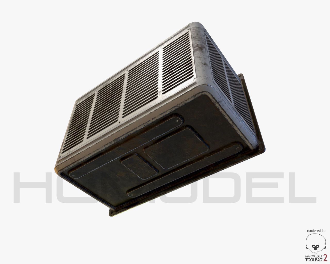 Air Conditioner 01 PBR Free 3D model_7