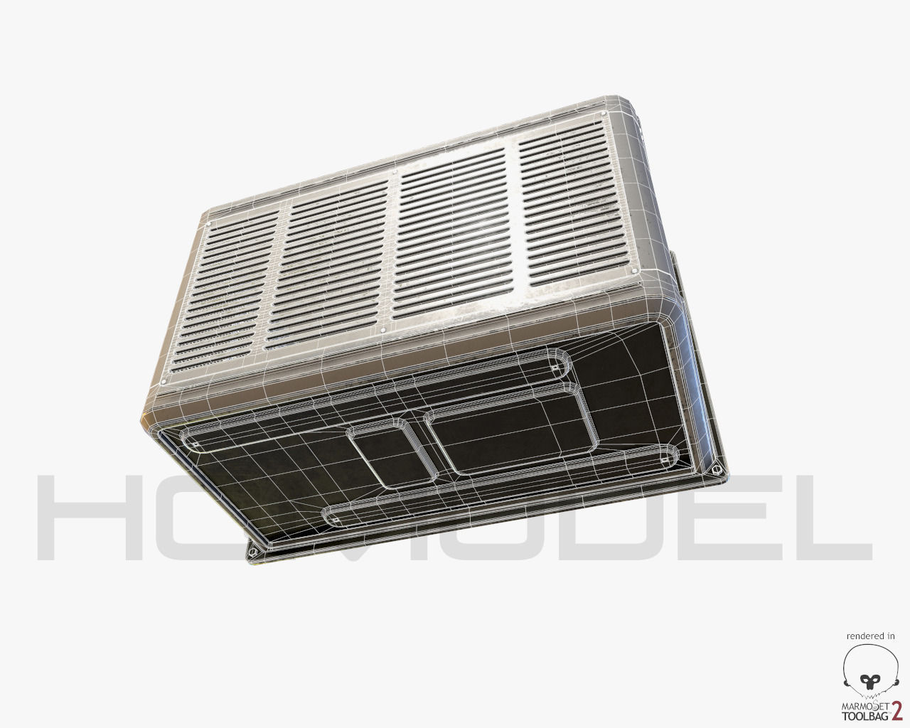 Air Conditioner 01 PBR Free 3D model_6