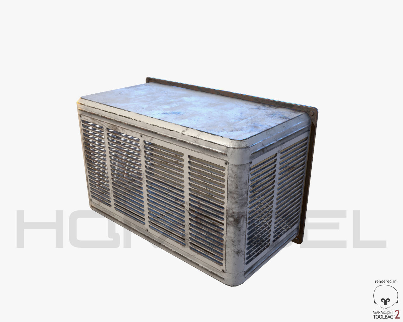 Air Conditioner 01 PBR Free 3D model_9