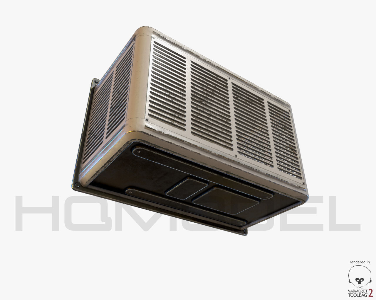 Air Conditioner 01 PBR Free 3D model_1