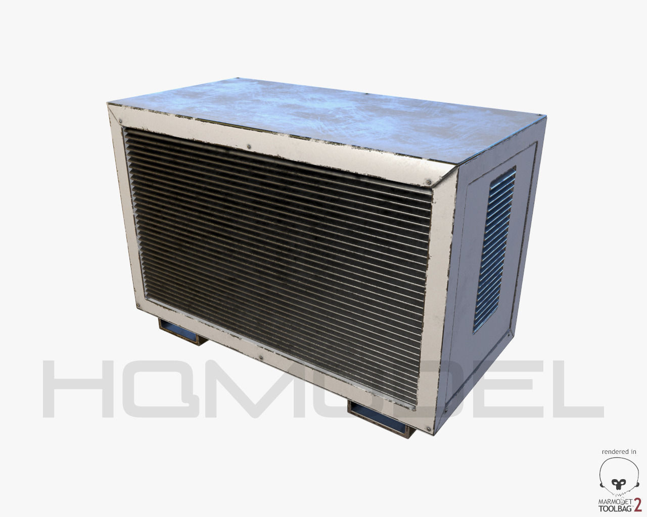 Air Conditioner 02 PBR Free 3D model_1