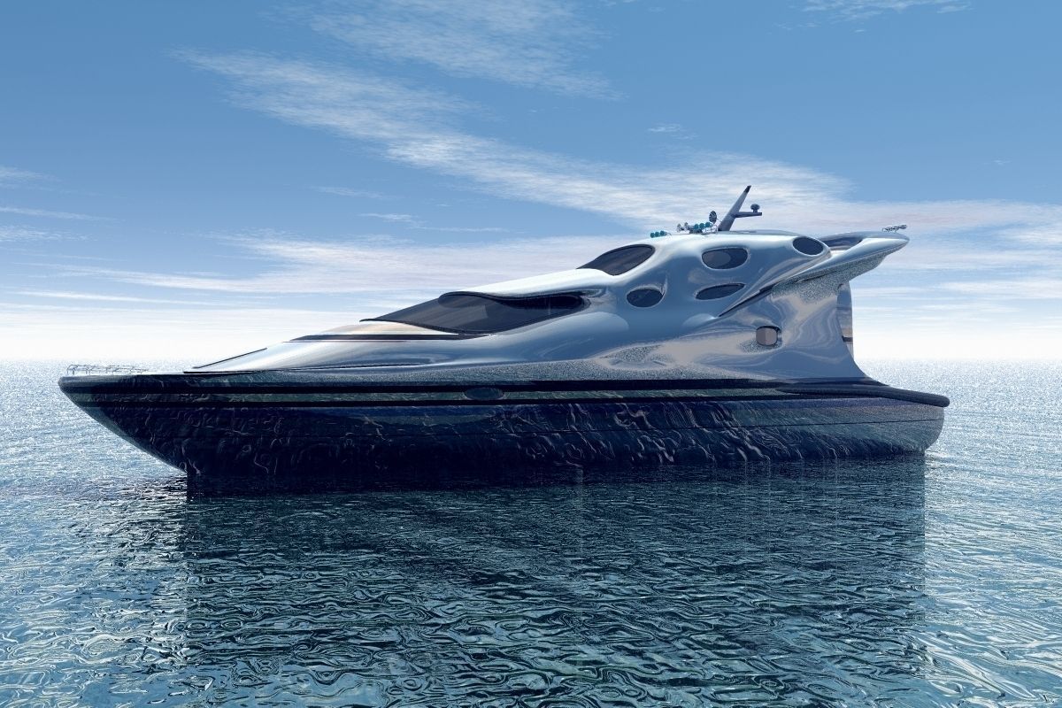 Small Luxury Yacht 3D model_7