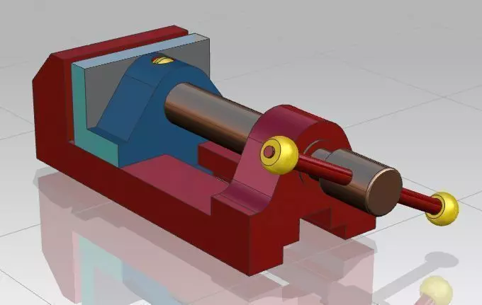 Bench vice Free 3D model