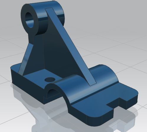 Model-2 metal bracket Free 3D model_1