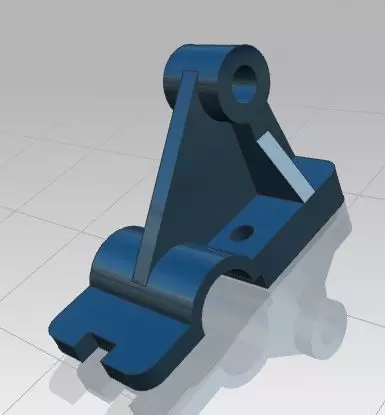 Model-2 metal bracket Free 3D model_0