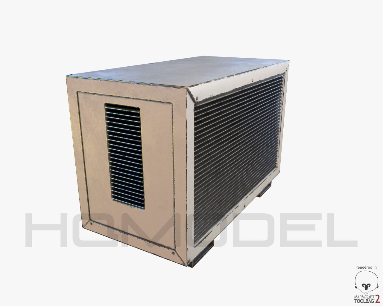 Urban Street Building Elements Collection Low-poly 3D model_45