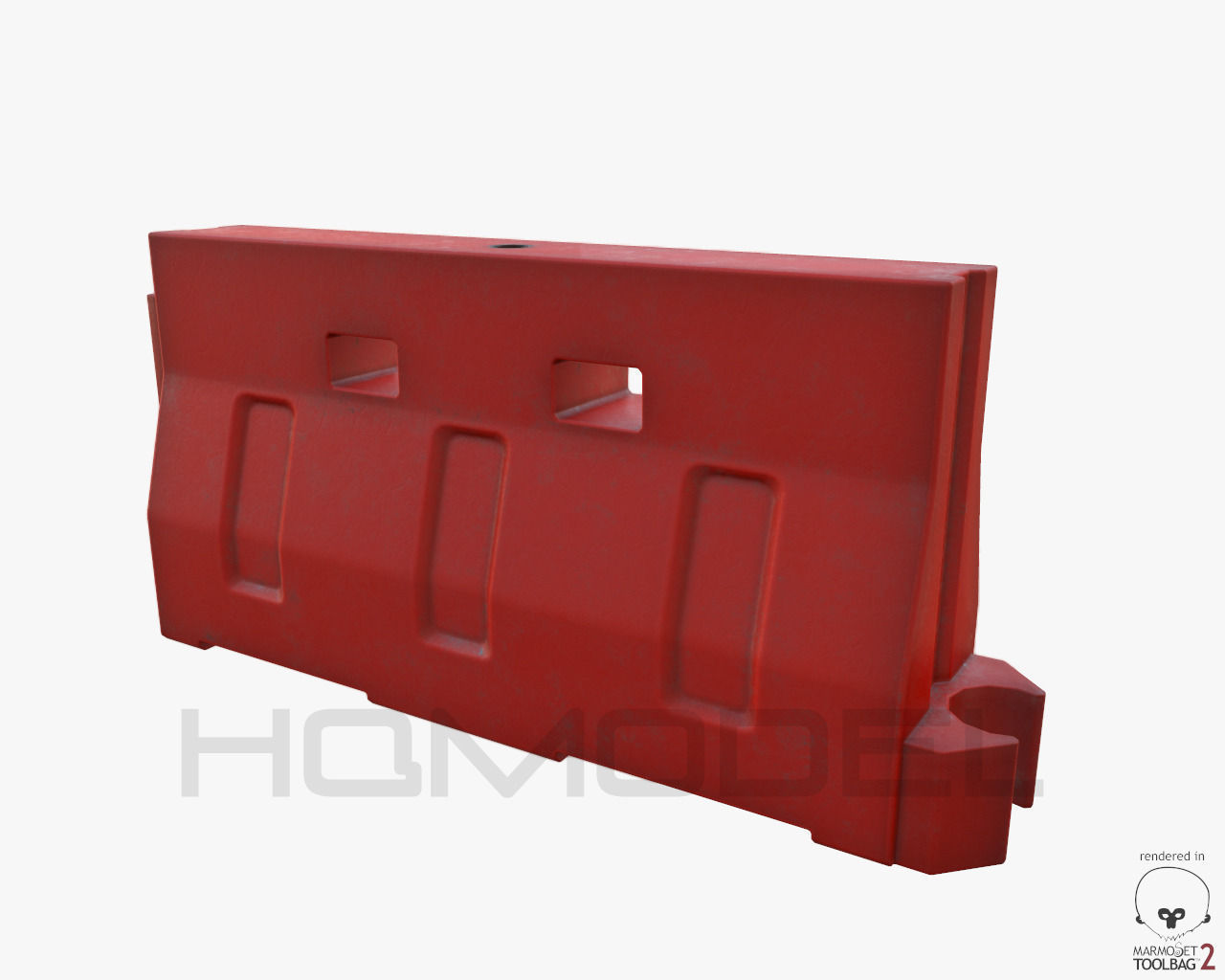 Urban Street Building Elements Collection Low-poly 3D model_35