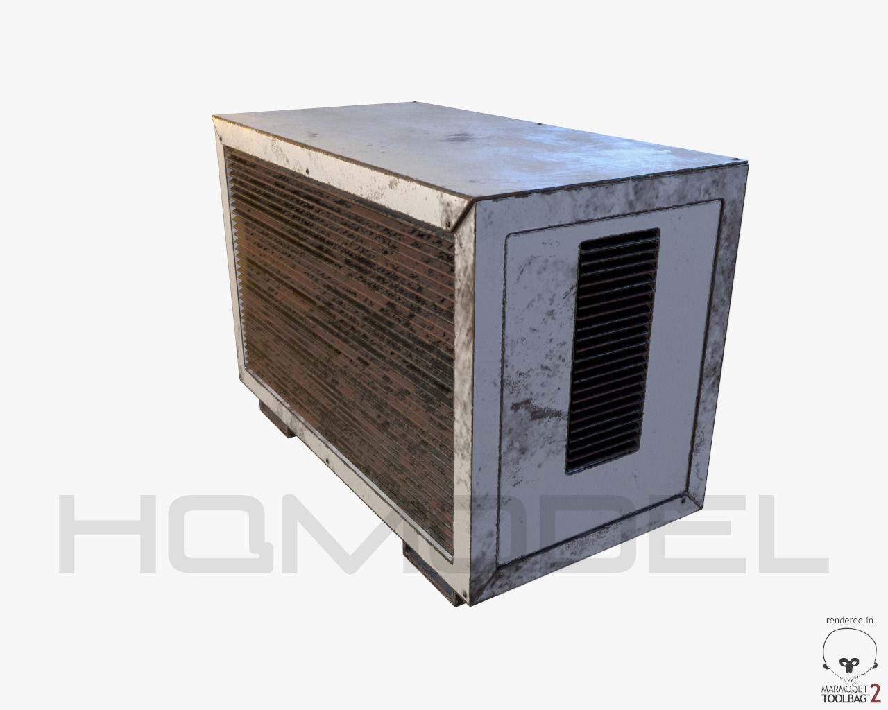 Urban Street Building Elements Collection Low-poly 3D model_48