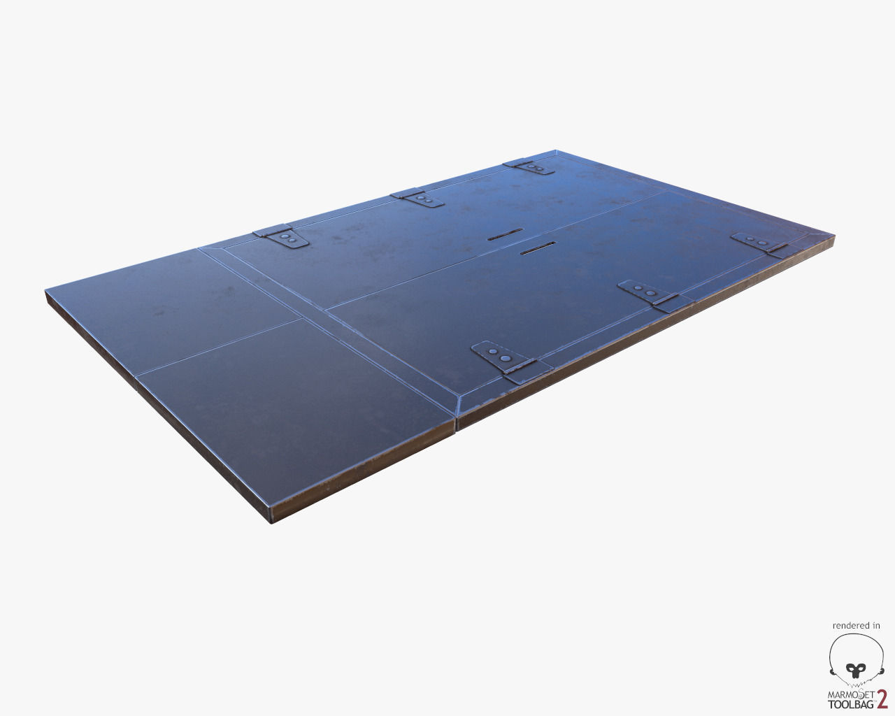 Urban Street Building Elements Collection Low-poly 3D model_81