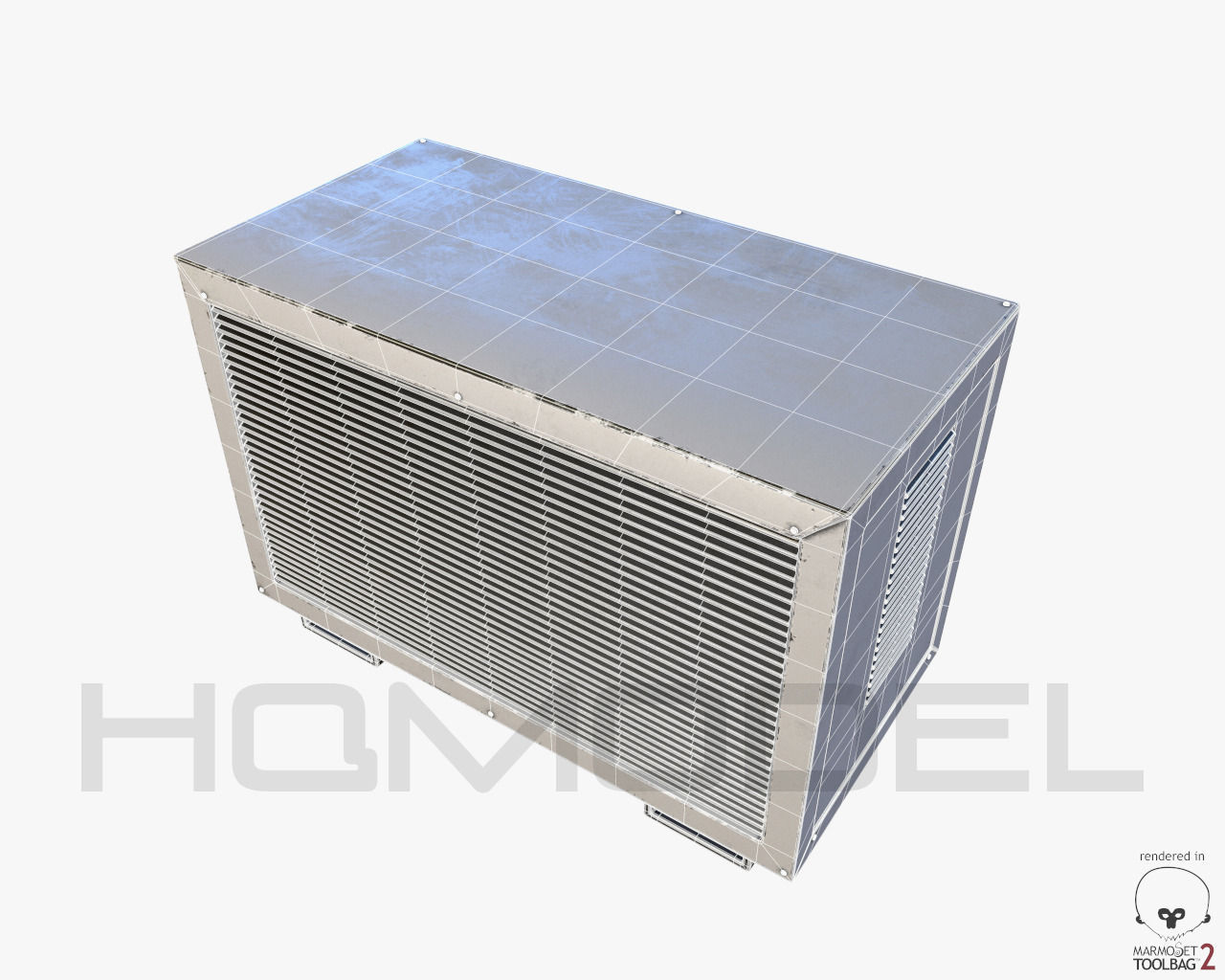 Urban Street Building Elements Collection Low-poly 3D model_47