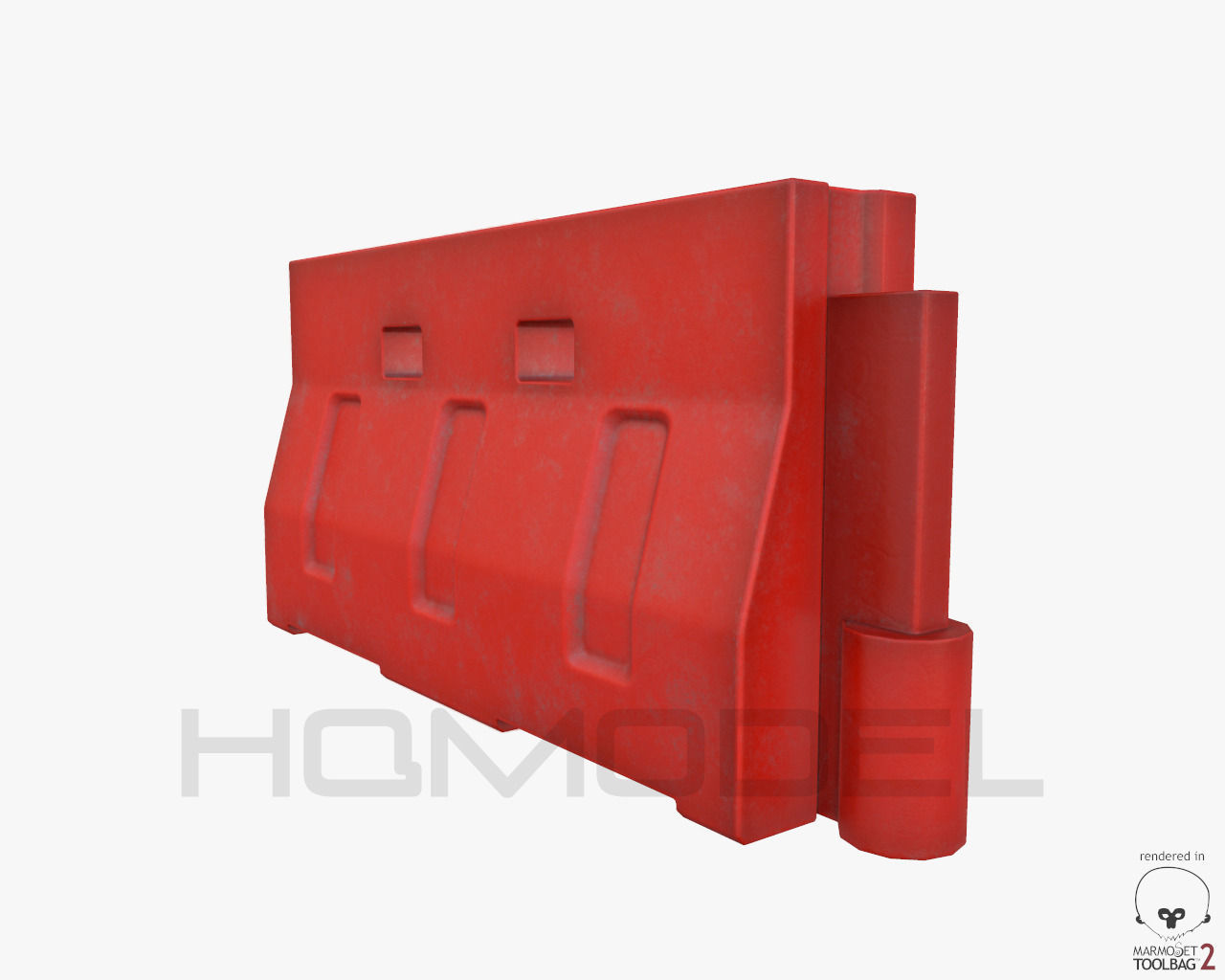 Urban Street Building Elements Collection Low-poly 3D model_33