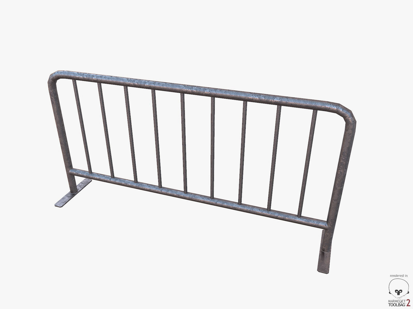 Urban Street Building Elements Collection Low-poly 3D model_74