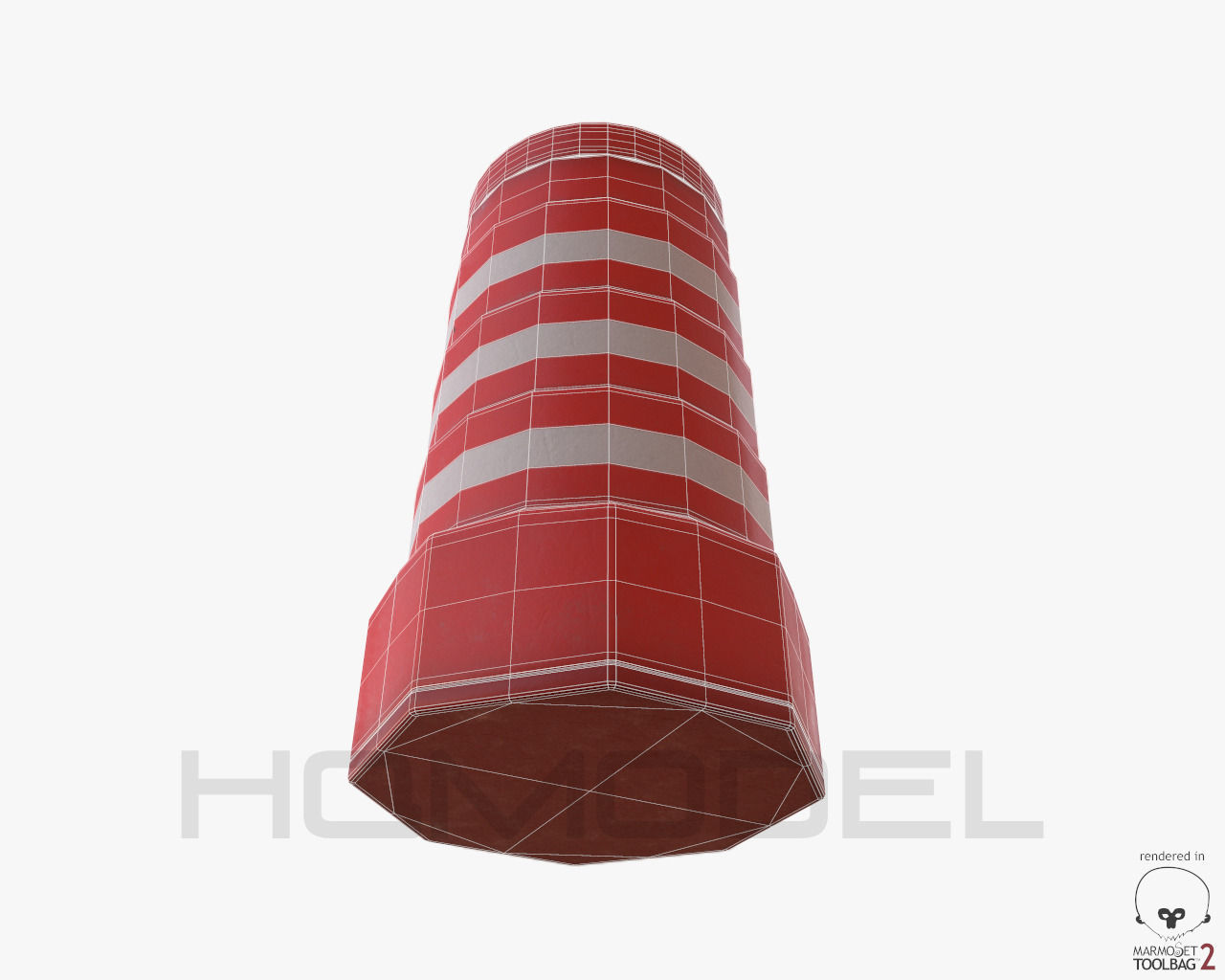 Urban Street Building Elements Collection Low-poly 3D model_41