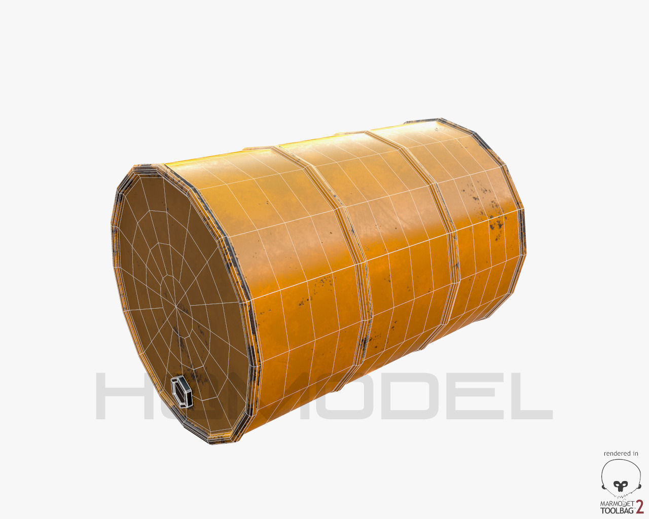 Urban Street Building Elements Collection Low-poly 3D model_63