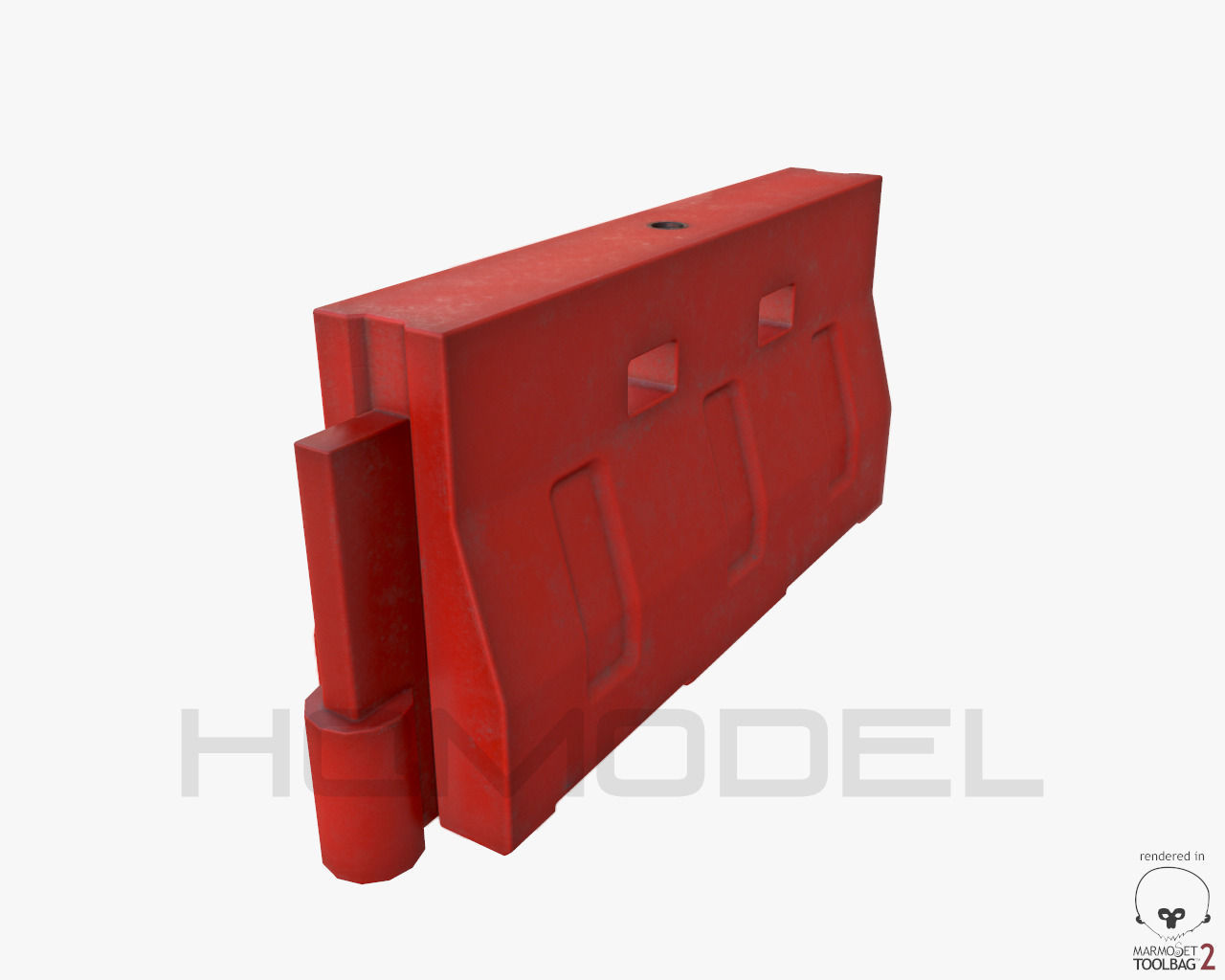 Urban Street Building Elements Collection Low-poly 3D model_32