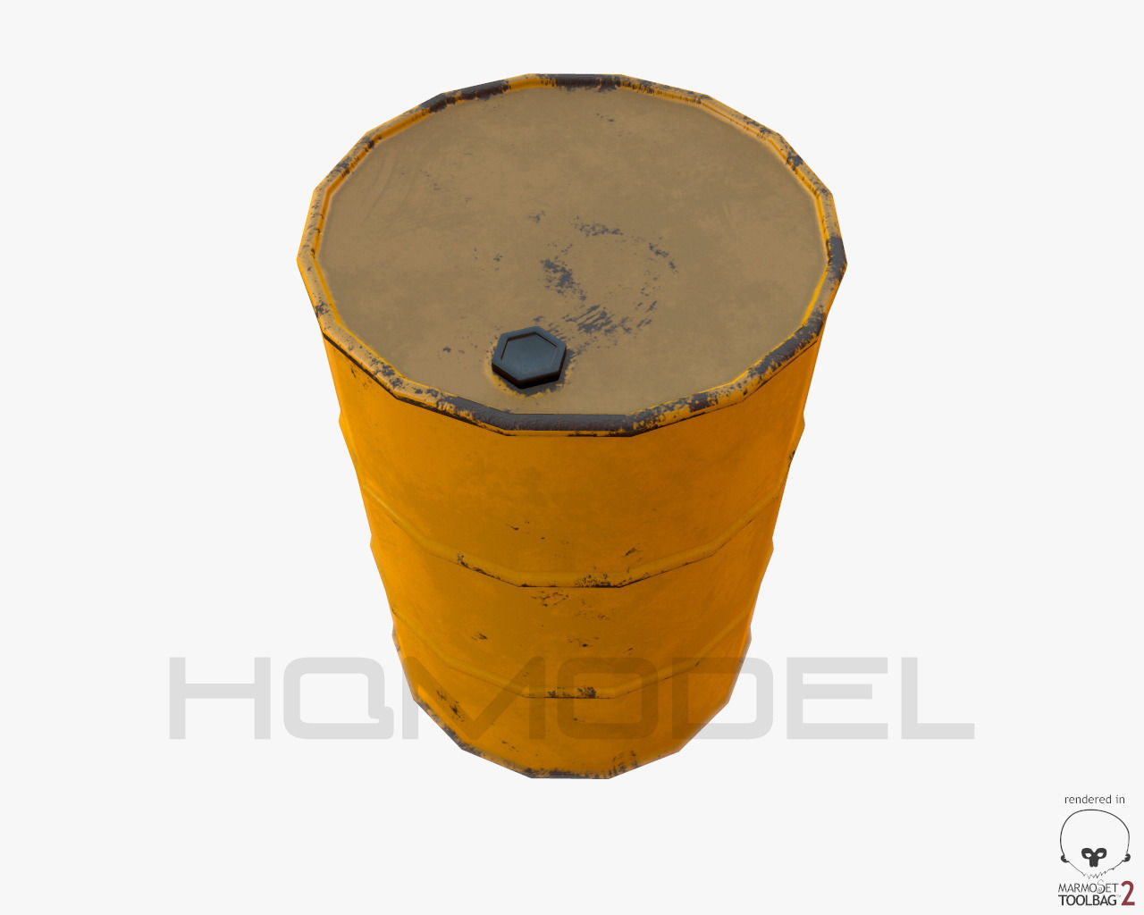 Urban Street Building Elements Collection Low-poly 3D model_62