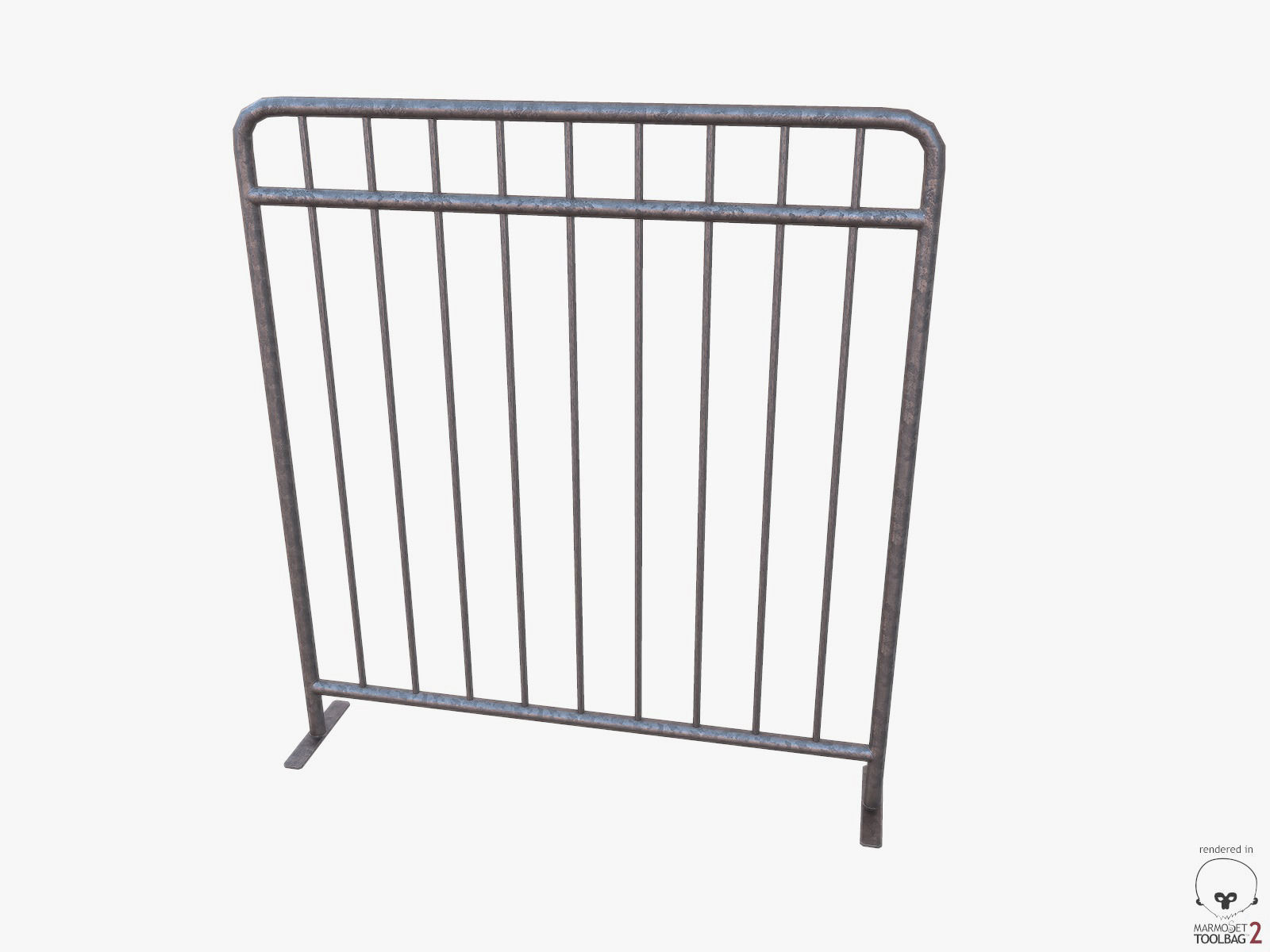 Urban Street Building Elements Collection Low-poly 3D model_76