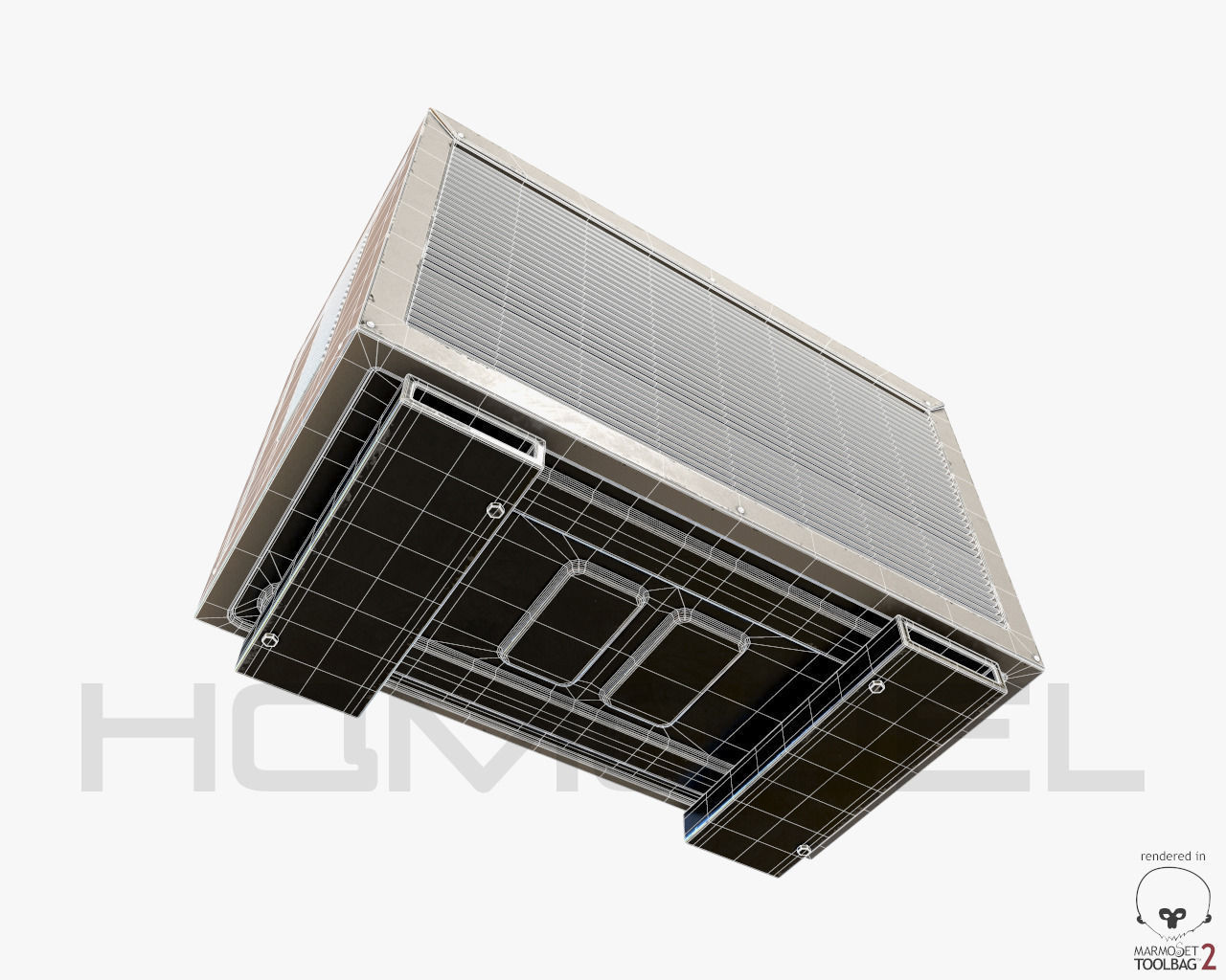 Urban Street Building Elements Collection Low-poly 3D model_46