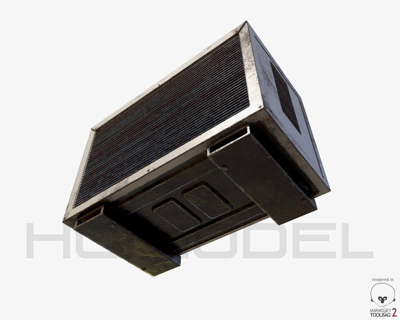 Urban Street Building Elements Collection Low-poly 3D model_49