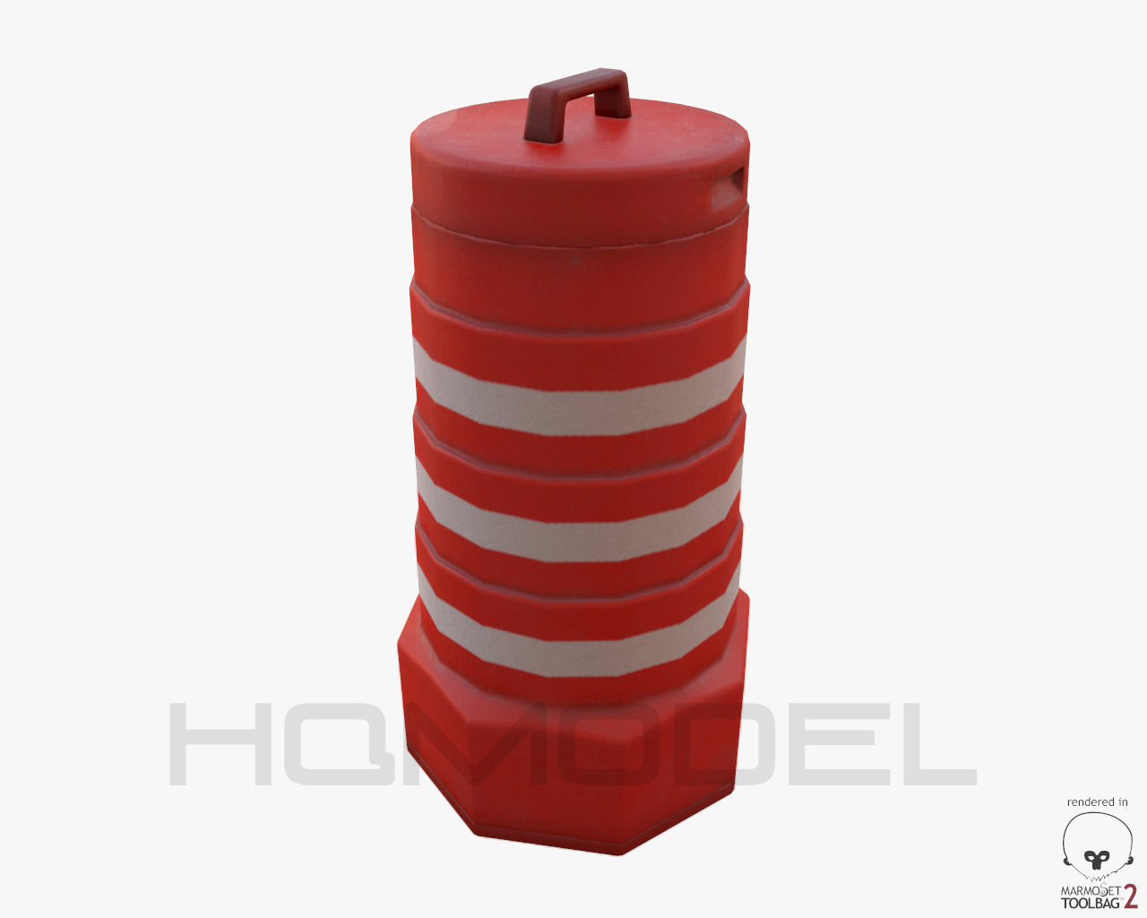 Urban Street Building Elements Collection Low-poly 3D model_40