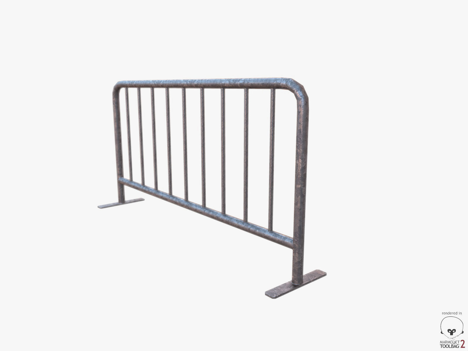 Urban Street Building Elements Collection Low-poly 3D model_75