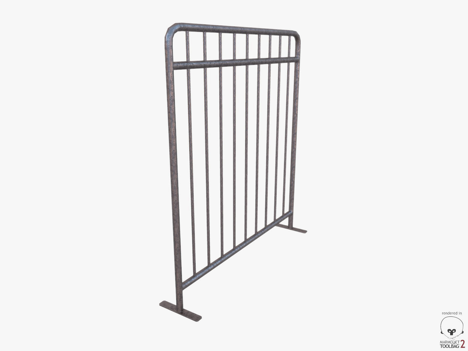 Urban Street Building Elements Collection Low-poly 3D model_77