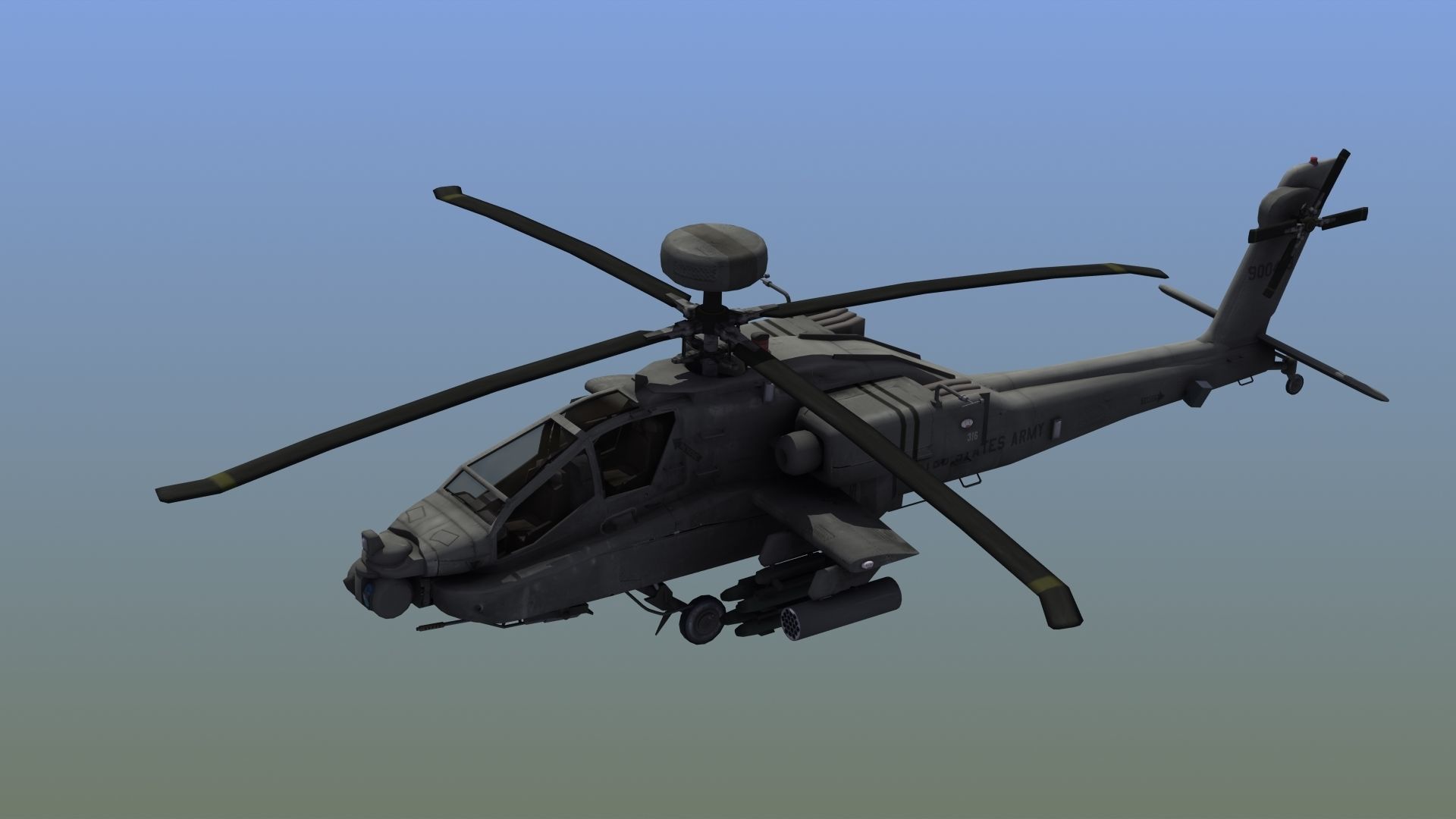 AH-64D Apache Longbow 3D model_12