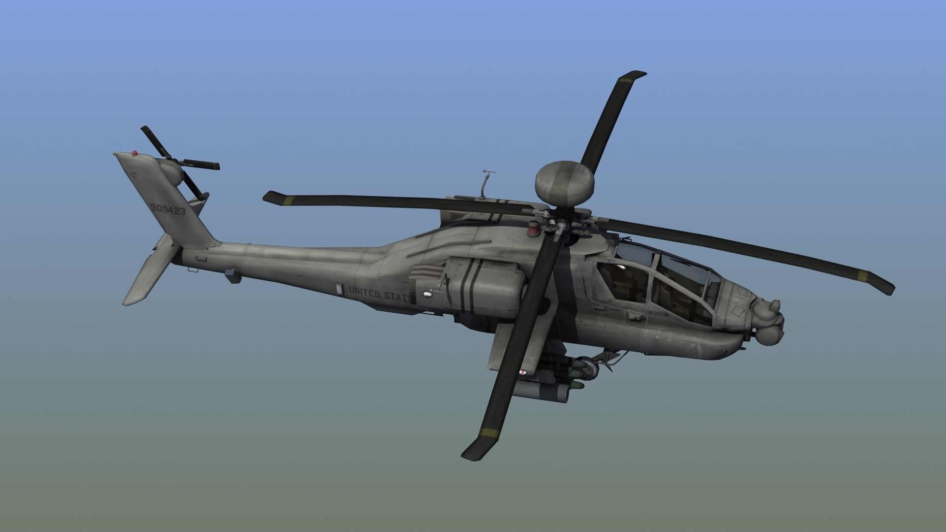 AH-64D Apache Longbow 3D model_19