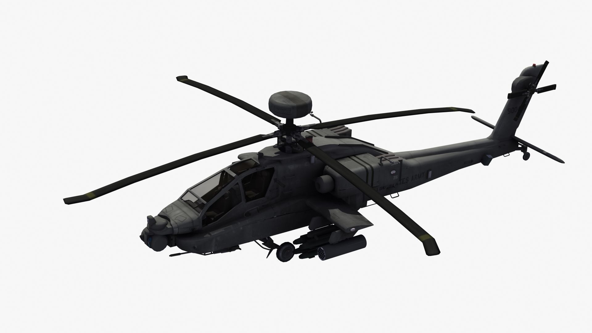 AH-64D Apache Longbow 3D model_29