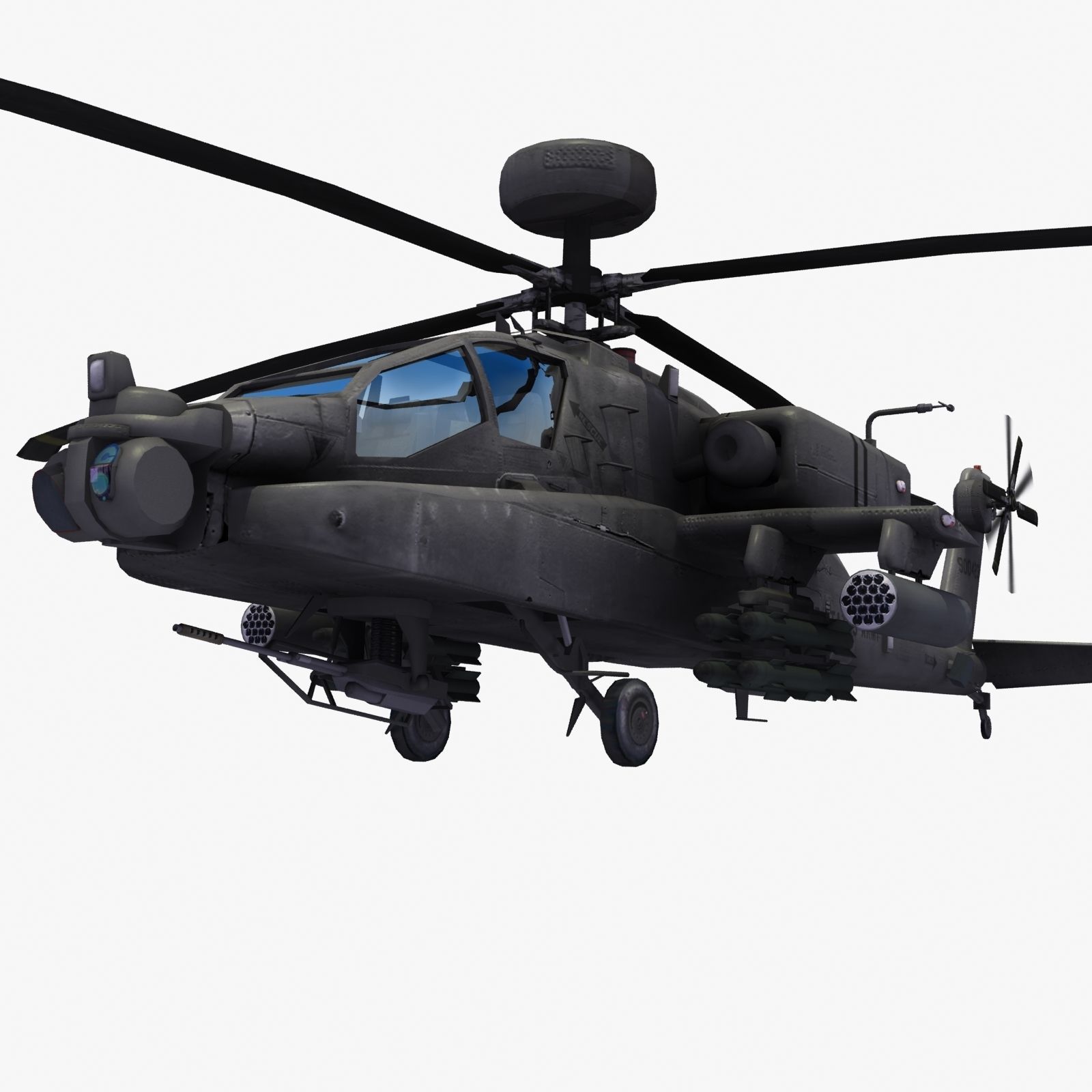 AH-64D Apache Longbow 3D model_8