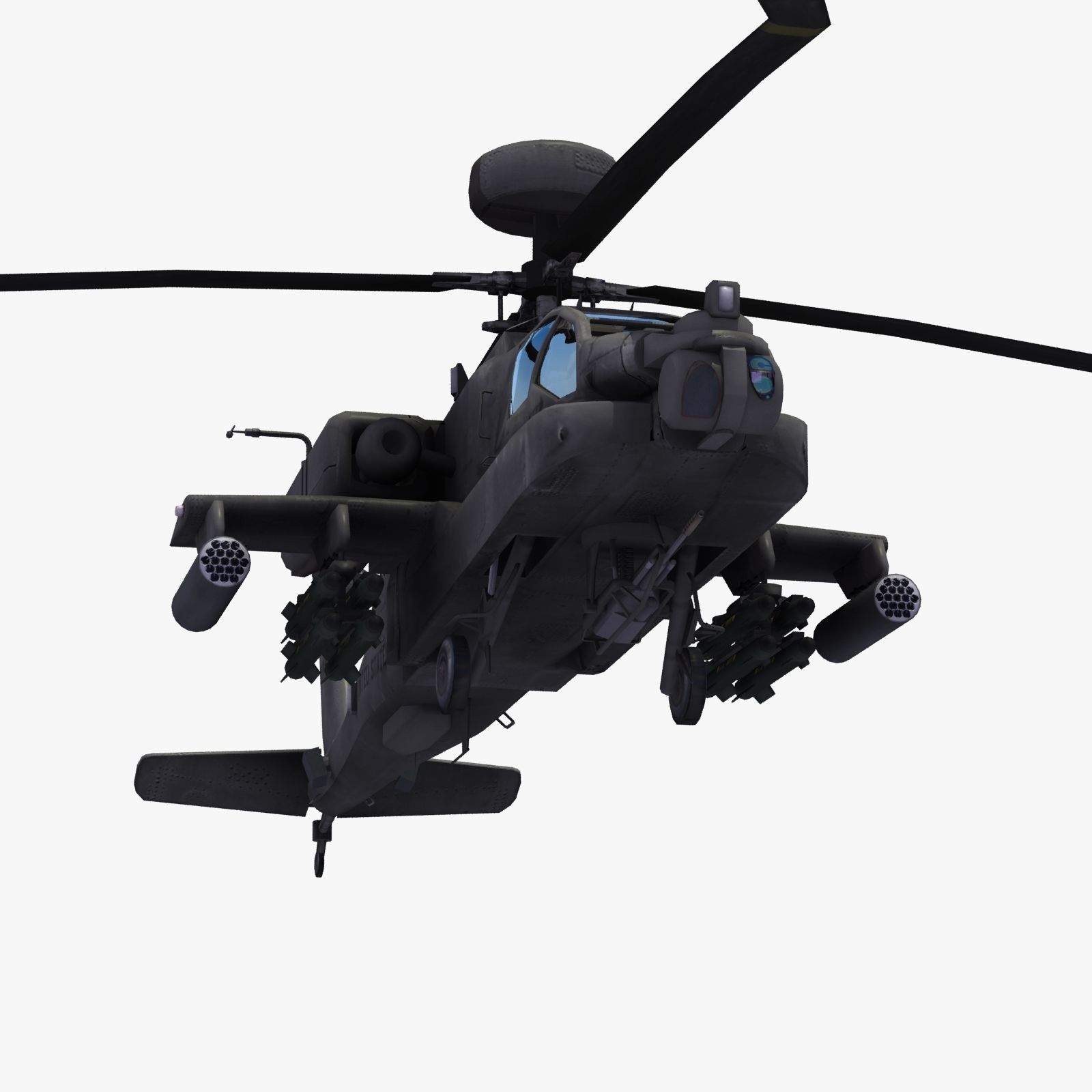 AH-64D Apache Longbow 3D model_10