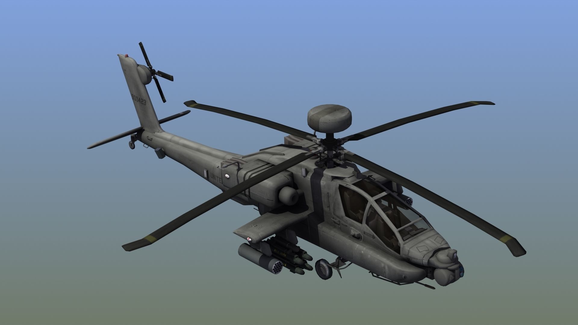 AH-64D Apache Longbow 3D model_1