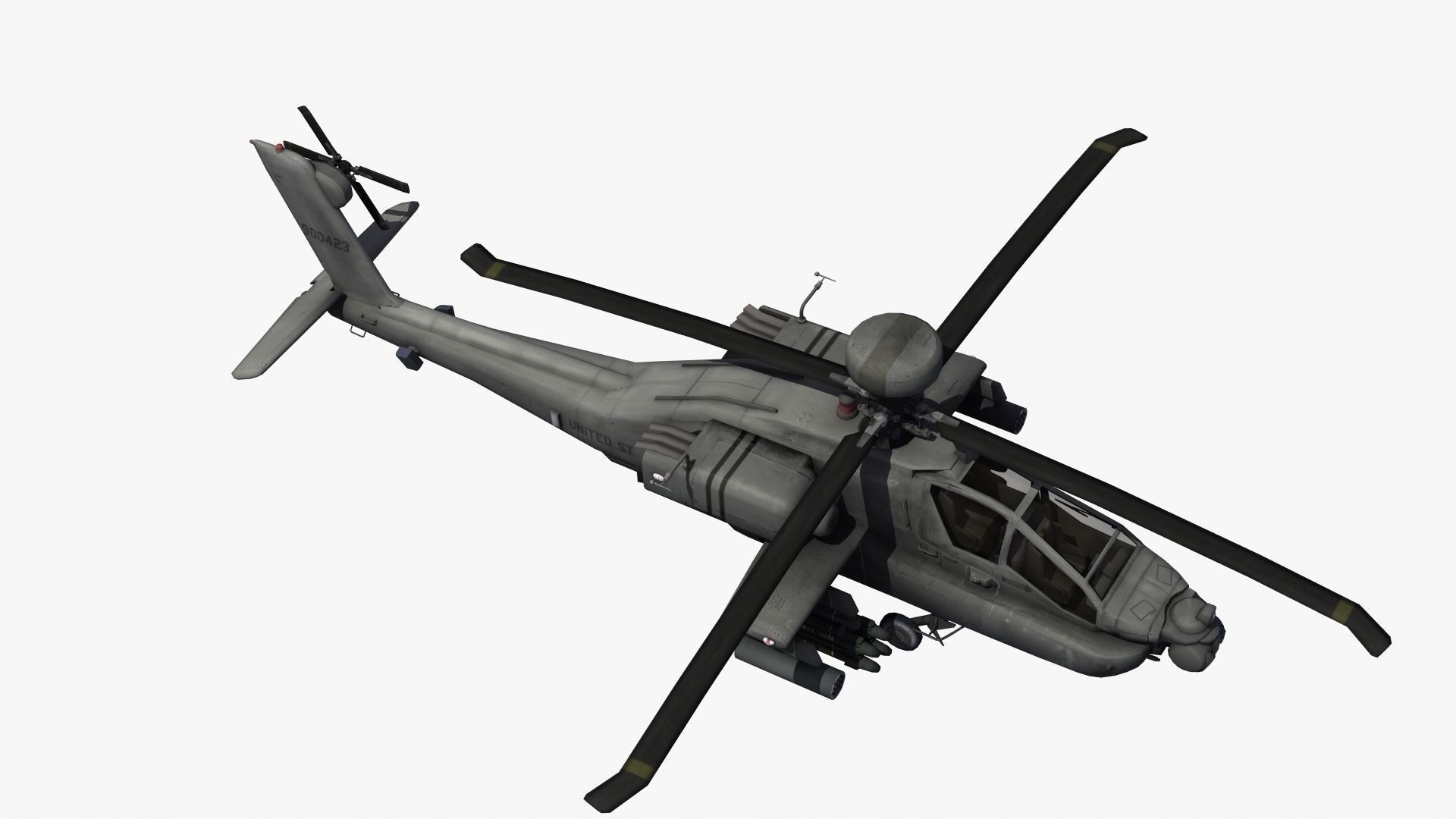 AH-64D Apache Longbow 3D model_35