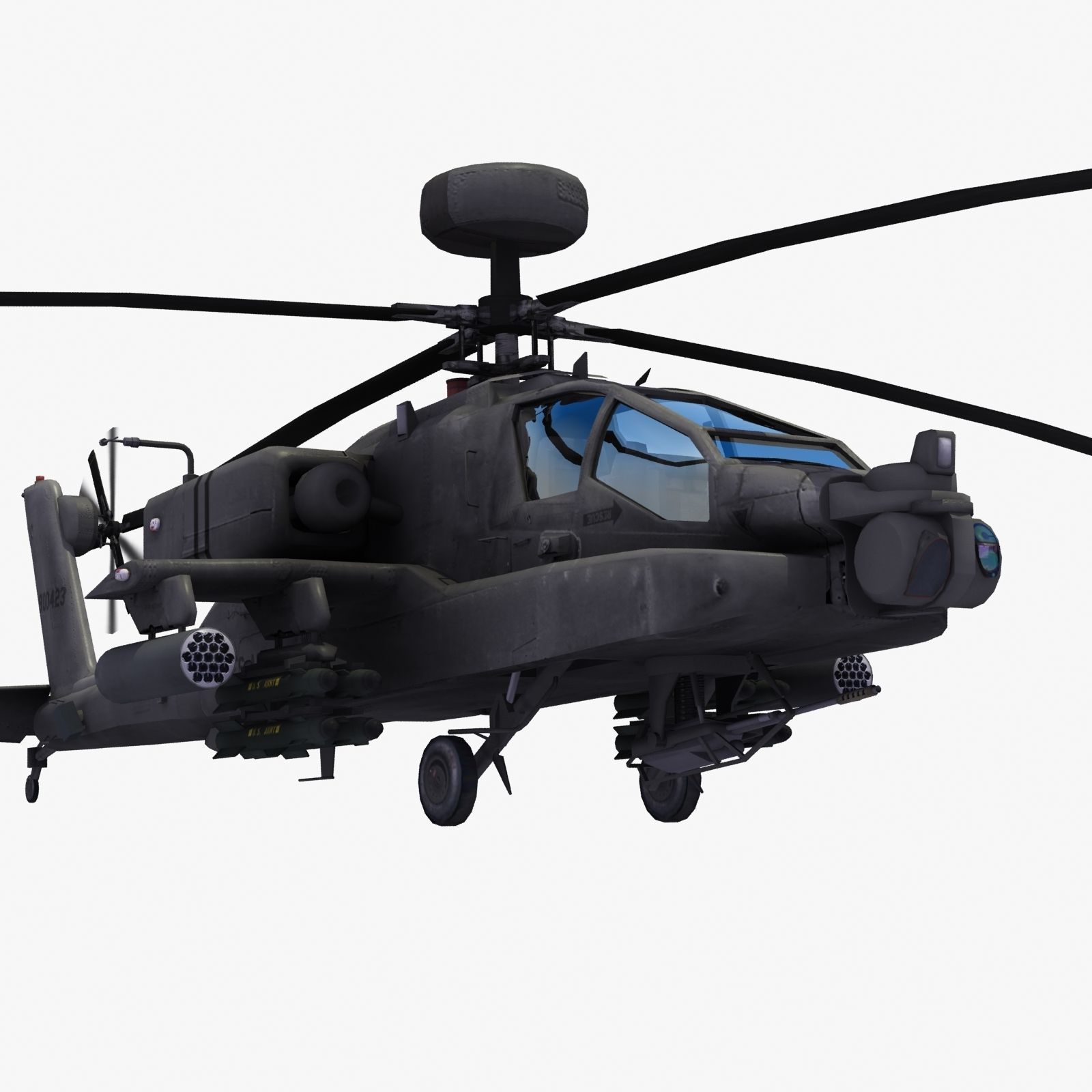 AH-64D Apache Longbow 3D model_3