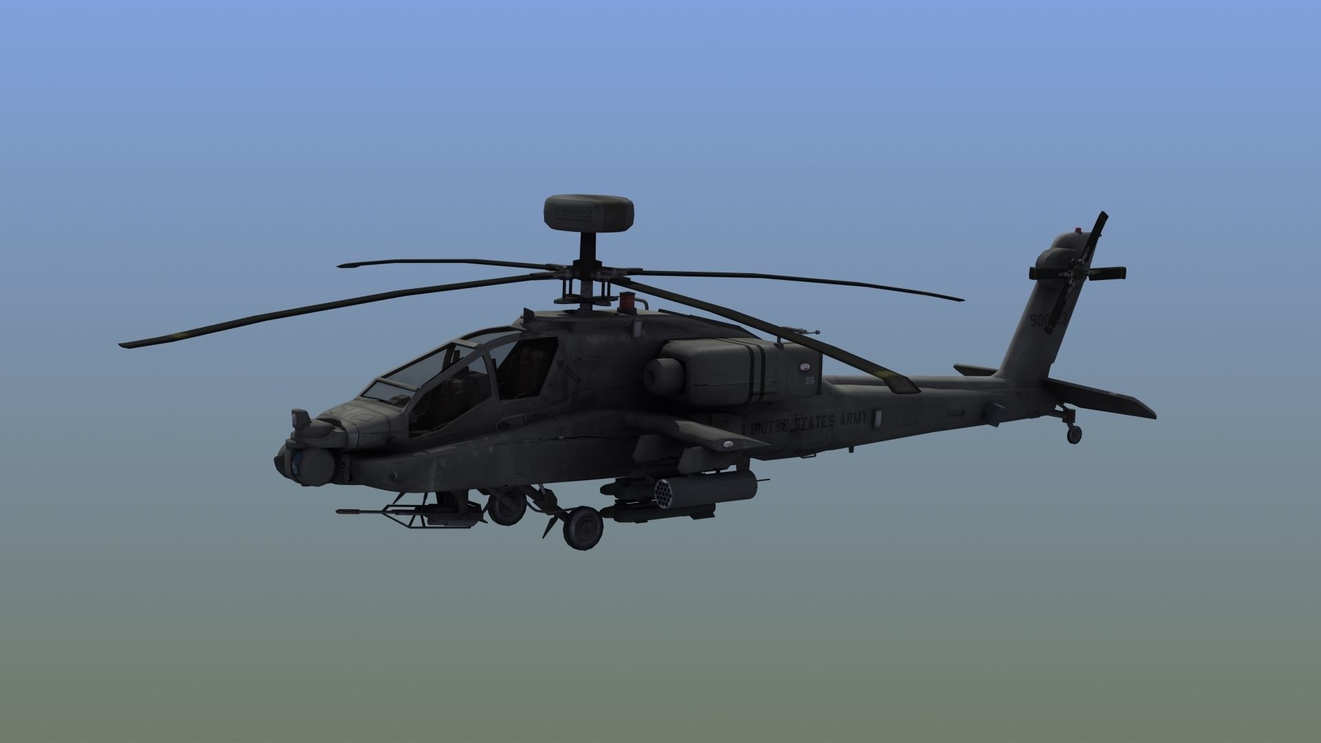 AH-64D Apache Longbow 3D model_16