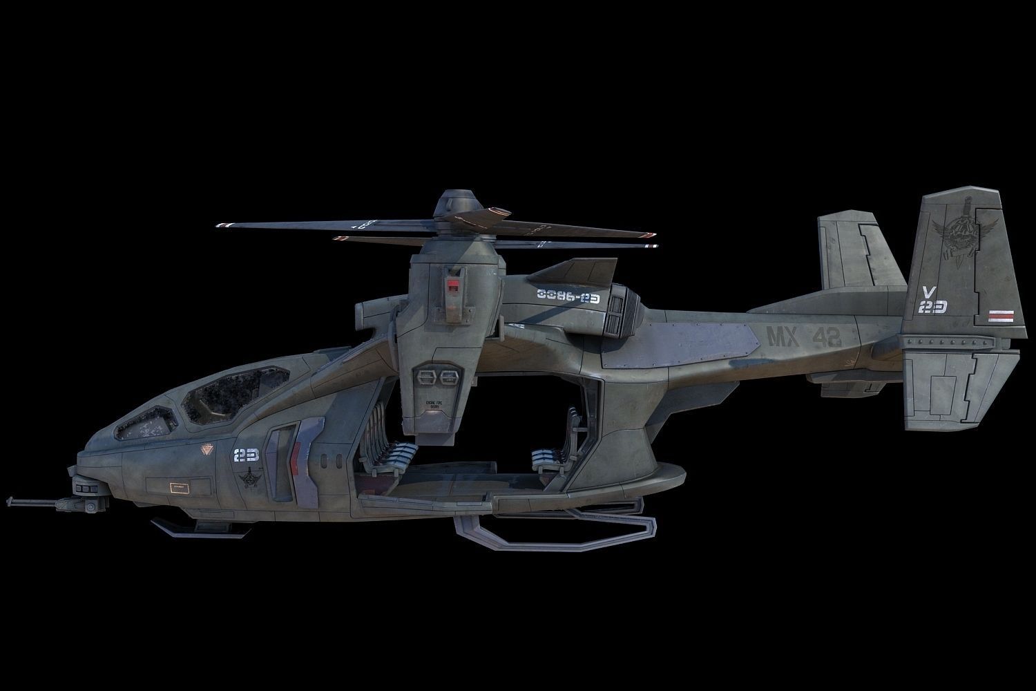 UH-144 HQ-3d model 3D model_10