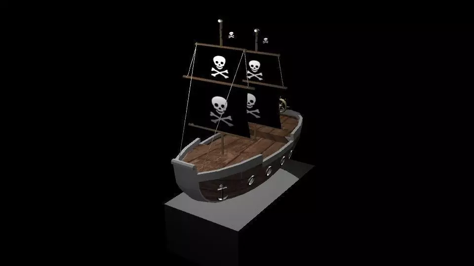 Pirate ship 3D model