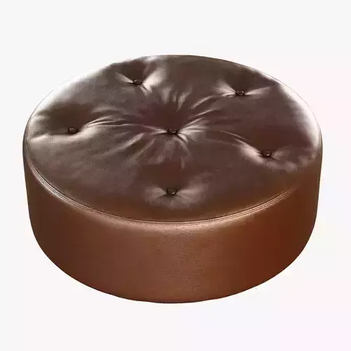 Large round pouf