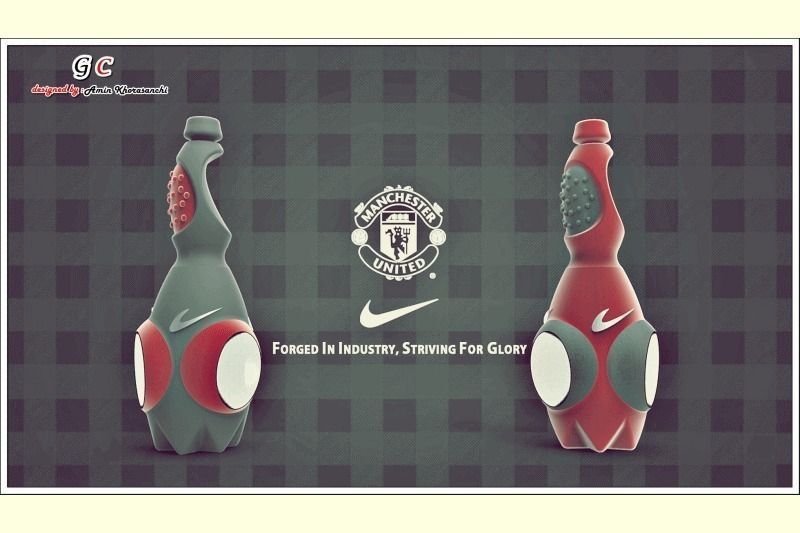 water bottle of Nike concept Free 3D model