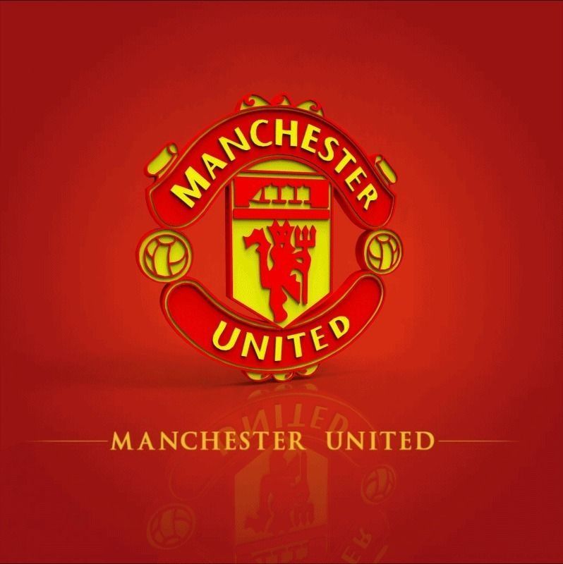 Manchester United Logo Free 3D model