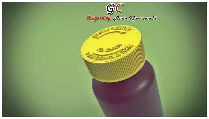 drug bottle Free 3D model