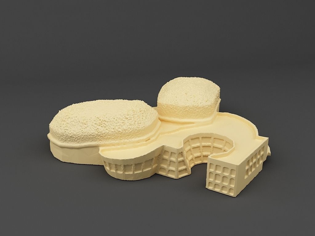 Esplanade Singapore 3D print model_2